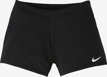 Nike Swim Athletic Swimwear 'Poly Solid Square' in Black: front