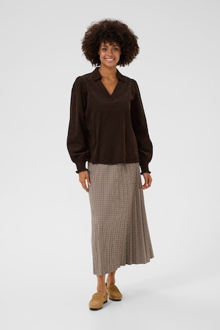 CULTURE Bluse 'Rhaena' i brun