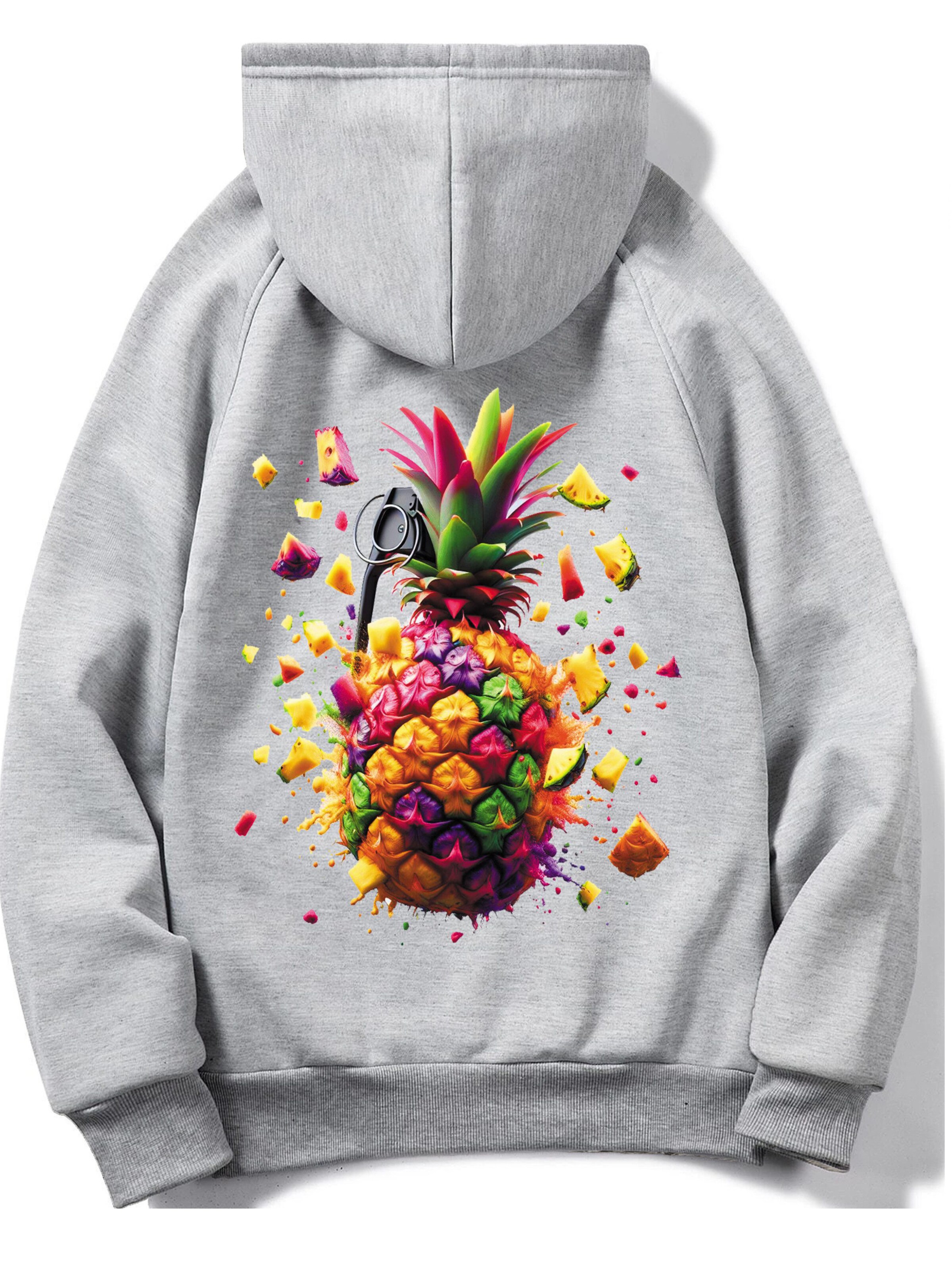 RMK Sweatshirt 'Ananas'‌‌‌‌‌‌‌ in Grau