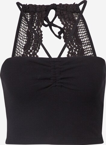 ABOUT YOU Knitted top 'Betty' in Black: front