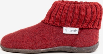 Gottstein Slippers 'Alpine Boot RU' in Red: front