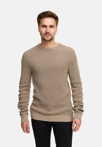 Pull-over 'JFTristan' JEFF en beige : devant