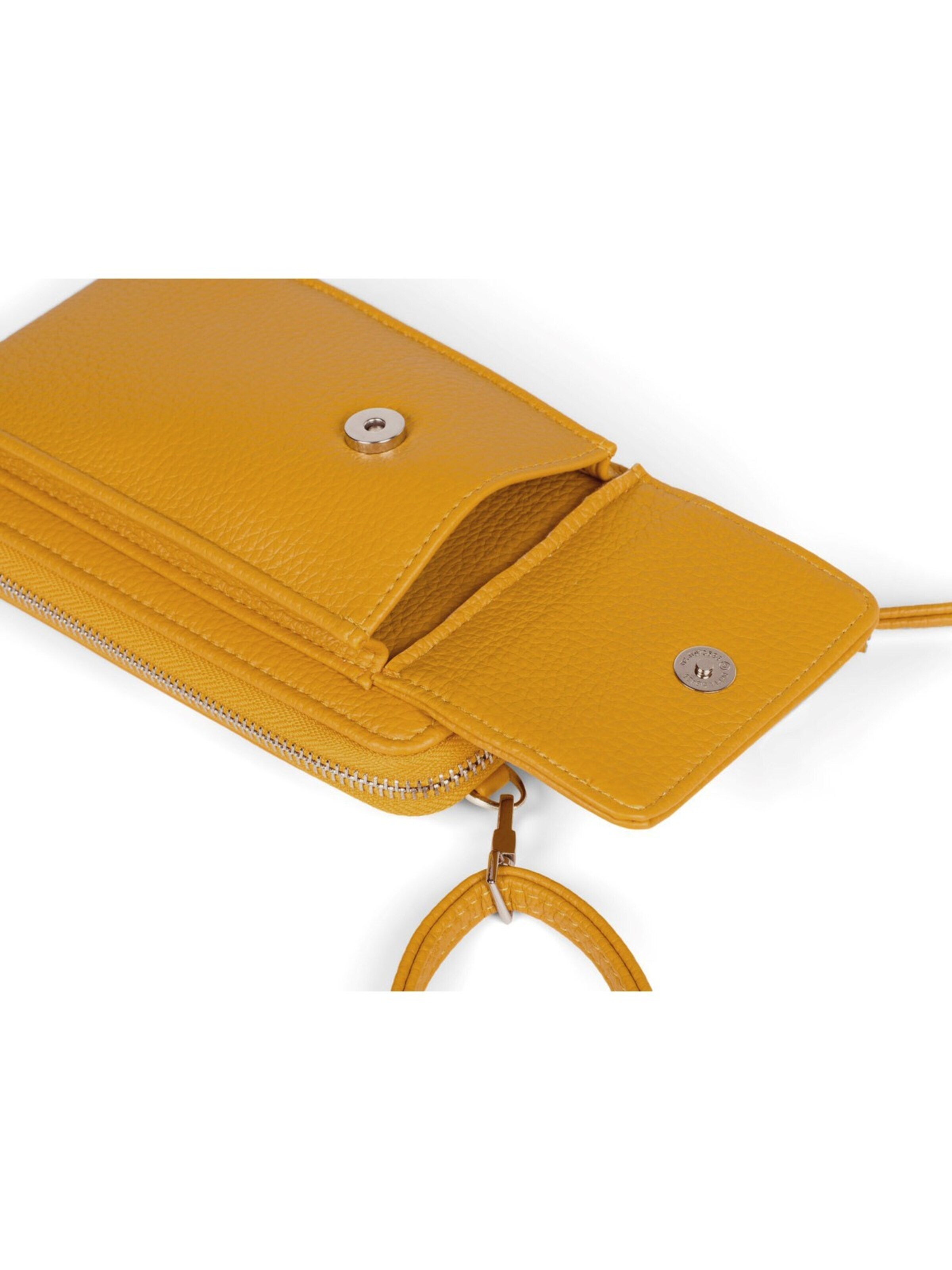 styleBREAKER Crossbody bag 'Umhängetasche mit Handyfach und RFID Schutz' in Yellow