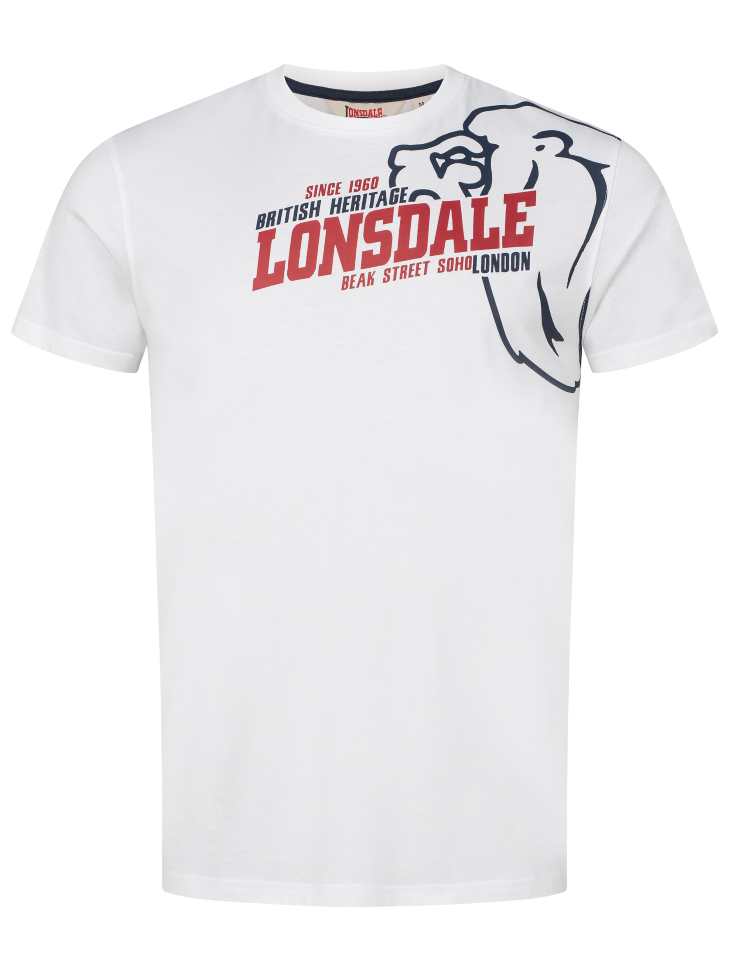 T-Shirt 'Walkley' LONSDALE en blanc : devant