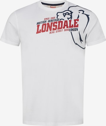 T-Shirt 'Walkley' LONSDALE en blanc : devant