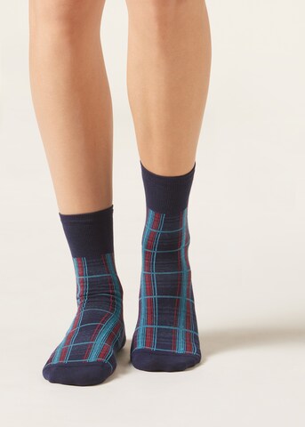 CALZEDONIA Socken in Blau: Vorderseite