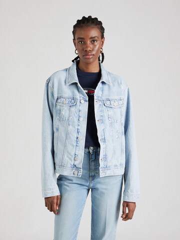 Tommy Jeans Tussenjas in Blauw: voorkant