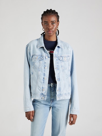 Tommy Jeans Tussenjas in Blauw: voorkant