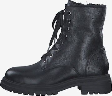 TAMARIS Lace-Up Ankle Boots in Black