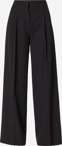 Pantaloni con pieghe di Sisley in nero: frontale