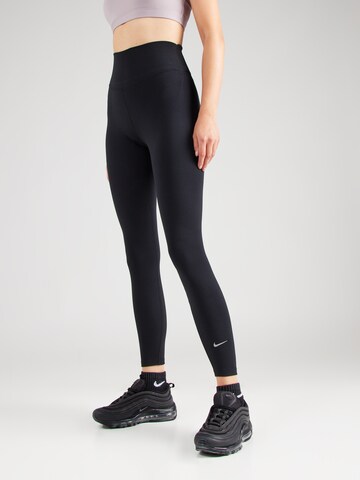 NIKE - Skinny Pantalón deportivo 'ONE' en negro: frente