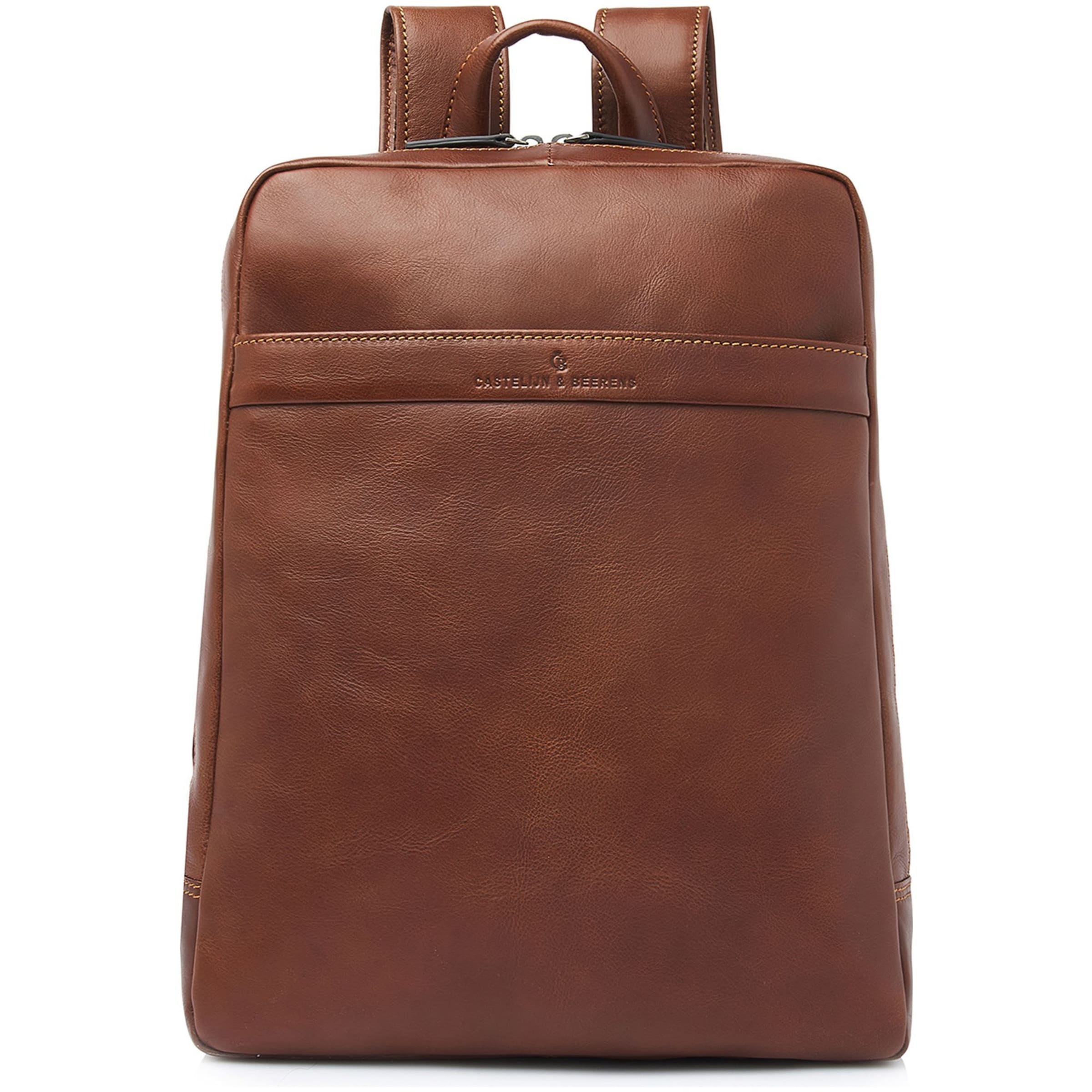 Zaino di Castelijn & Beerens in marrone: frontale