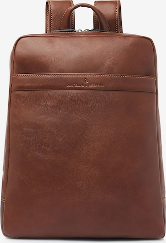 Zaino di Castelijn & Beerens in marrone: frontale