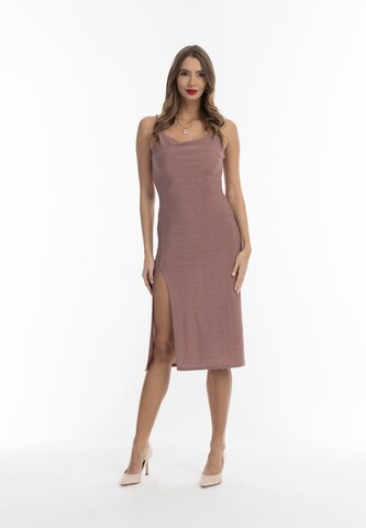 faina Dress in Pink: front