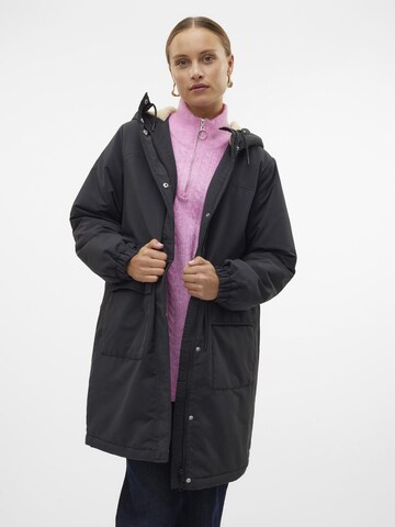 VERO MODA Overgangsfrakke i sort: forside