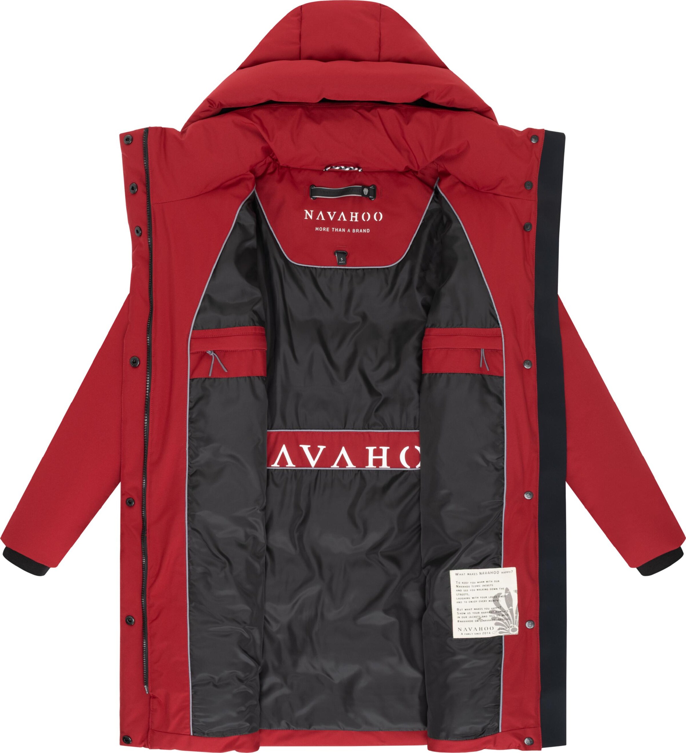 NAVAHOO Mantel 'Gipfelspass XIV' in Rot