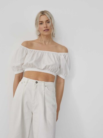 LeGer by Lena Gercke Shirt 'Gina' in Wit: voorkant