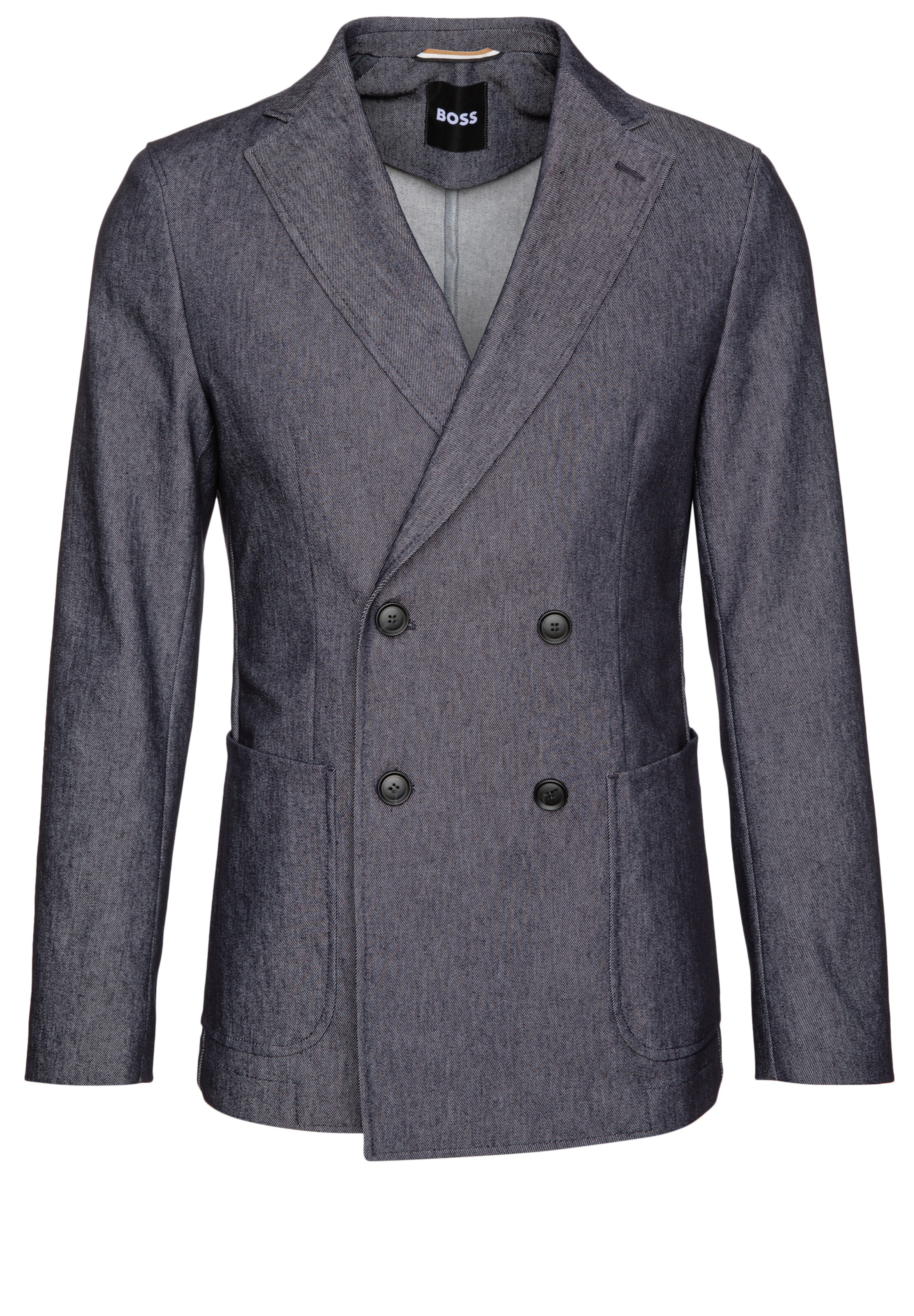 BOSS Slim Fit Sakko 'C-Hanry-DB-254' in Blau: Vorderseite