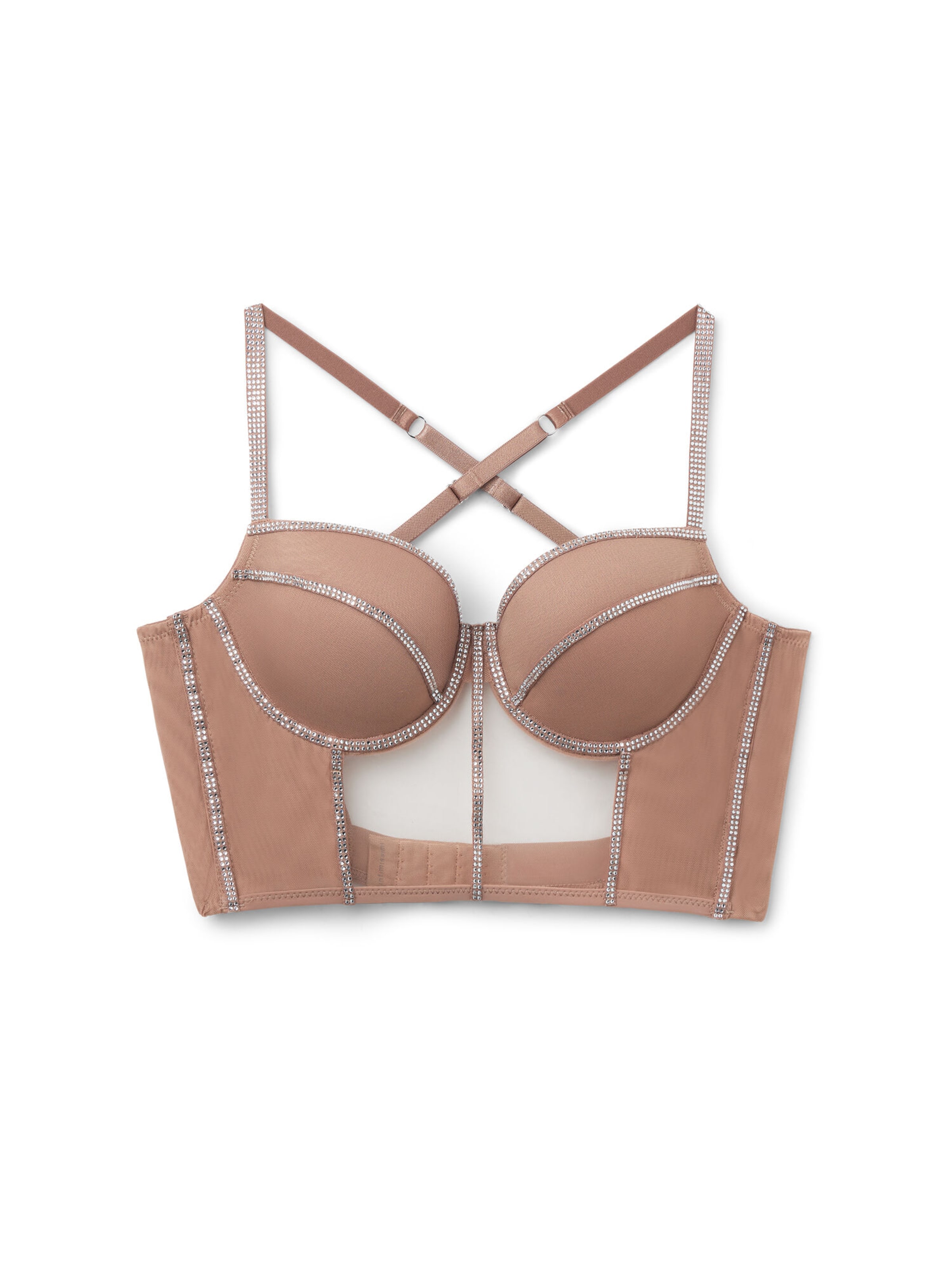 INTIMISSIMI Bustier BH 'Sofia Midnight Summer' in Beige: Vorderseite