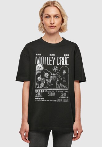 Merchcode Oversized shirt 'Motley Crue - Tokyo Shout' in Zwart: voorkant