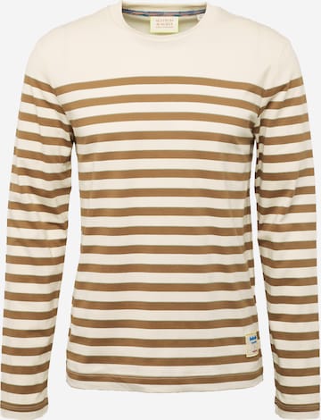 SCOTCH & SODA Shirt 'Breton' in Beige: voorkant