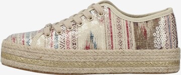 Rieker Lace-Up Shoes in Beige
