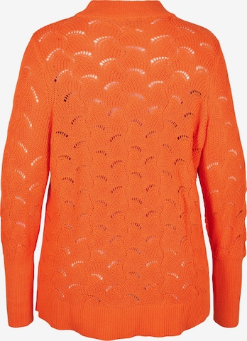 Zizzi Sweater 'MEMMI' in Orange
