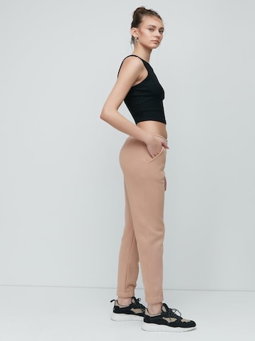 C&City Tapered Pijamahose in Beige