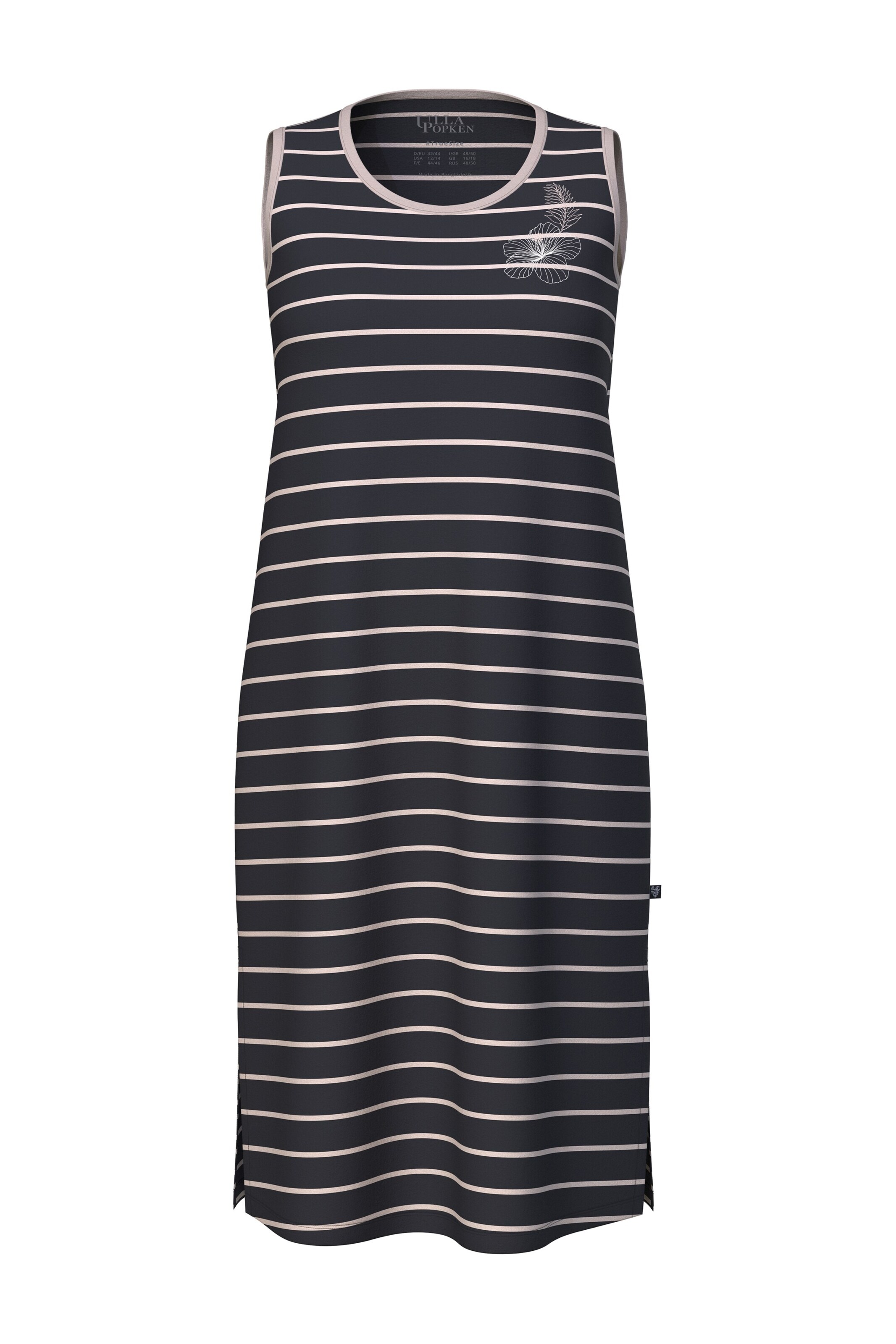 Ulla Popken Nightgown in Black: front