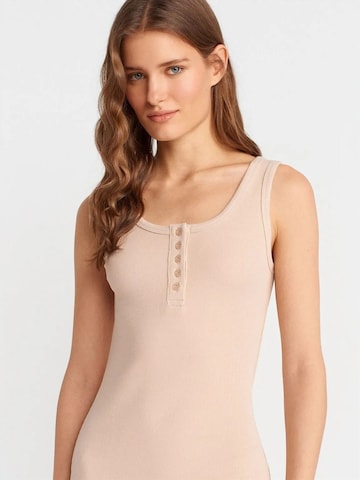 Dilvin Dress in Beige