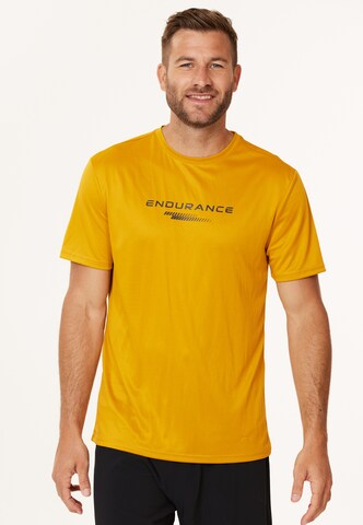 ENDURANCE Functioneel shirt 'Dipat' in Goud: voorkant