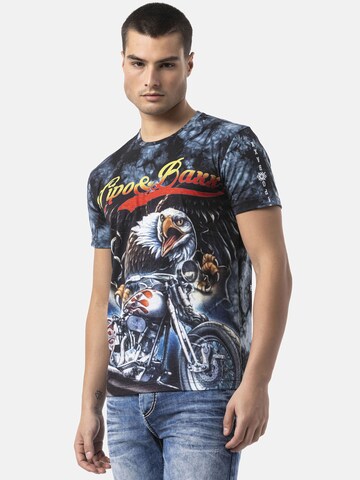 CIPO & BAXX Shirt 'CT821' in Blue: front