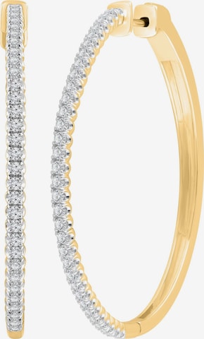 Boucles d'oreilles 'Ohrringe aus 375 Gelbgold mit Lab Grown Diamant' ETHISHER DIAMANTEN en or : devant