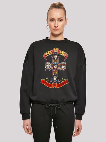 F4NT4STIC Sweatshirt 'Guns 'n' Roses Appetite For Destruction' in Black: front