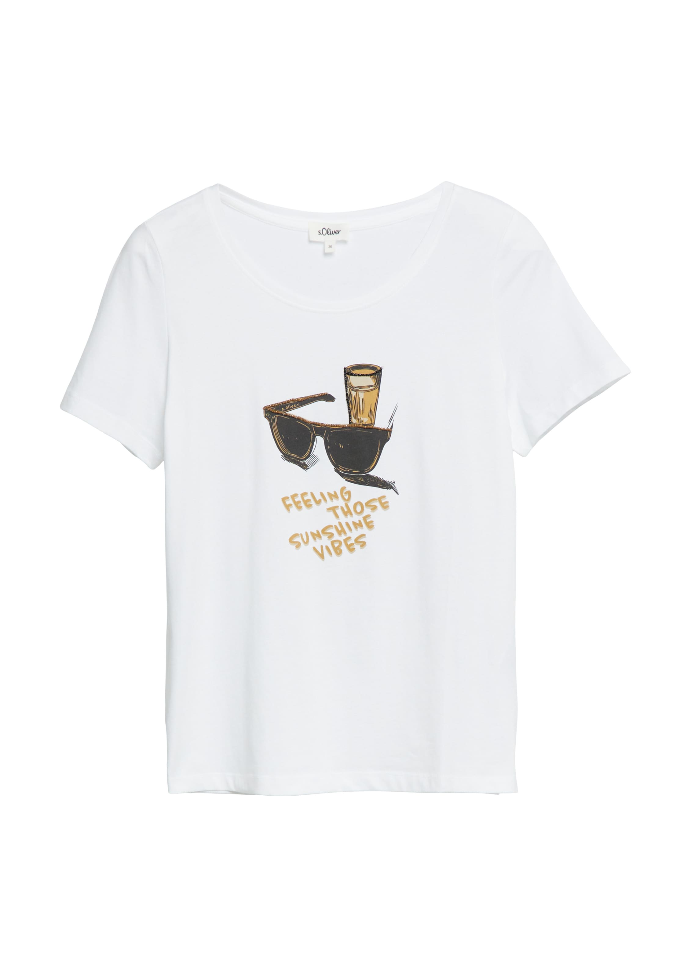 s.Oliver Shirt in White: front