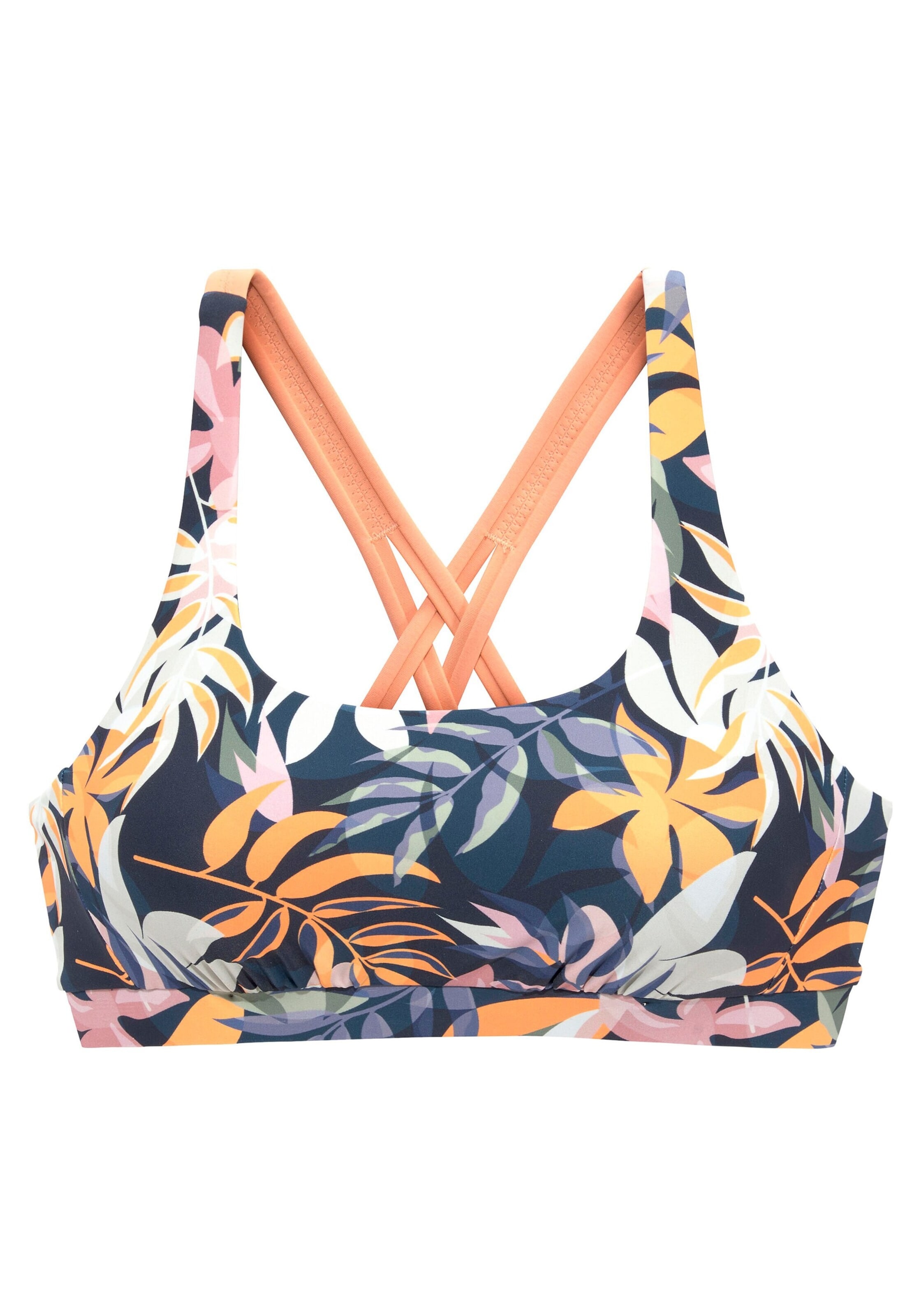 LASCANA ACTIVE Bustier Bikini zgornji del | modra barva: sprednja stran