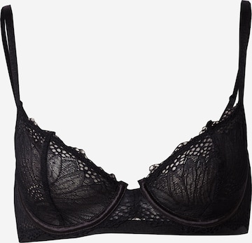 NLY by Nelly Balconette Bra in Black: front