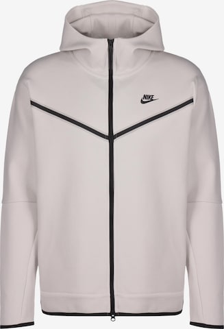 Veste de survêtement Nike Sportswear en beige : devant