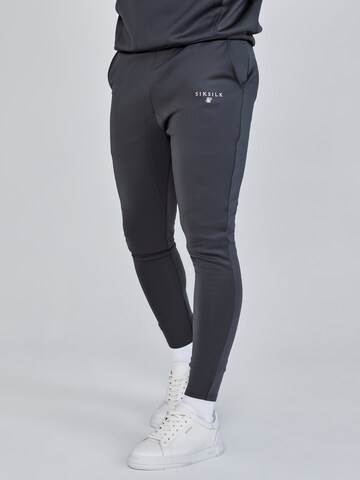 SikSilk Tapered Broek in Grijs: voorkant