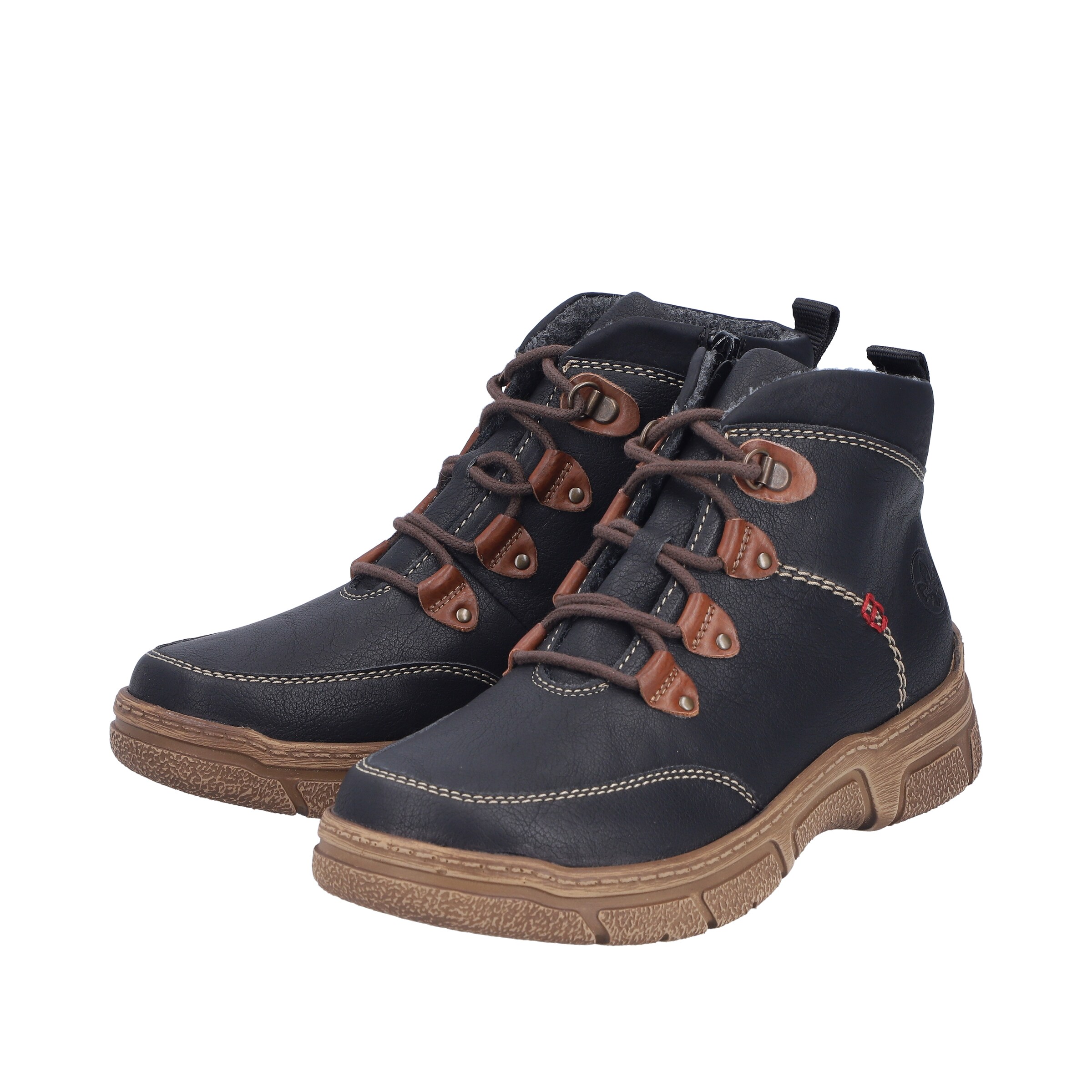 Bottines à lacets Rieker en noir