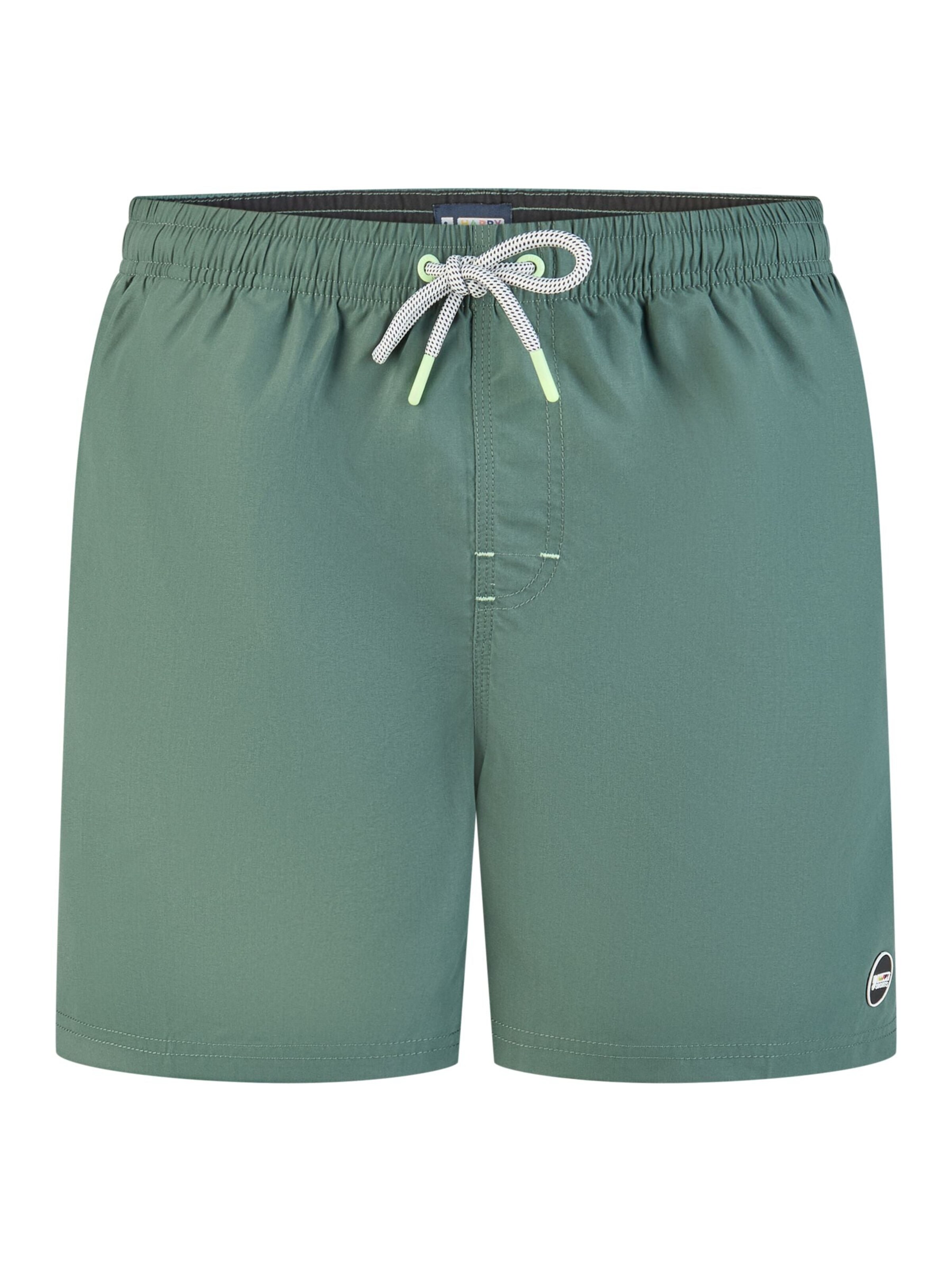 Happy Shorts Swimming shorts 'HAPPY SHORTS Men`s Beach shorts Beach pants Shorts khaki S - XXL' in Green: front