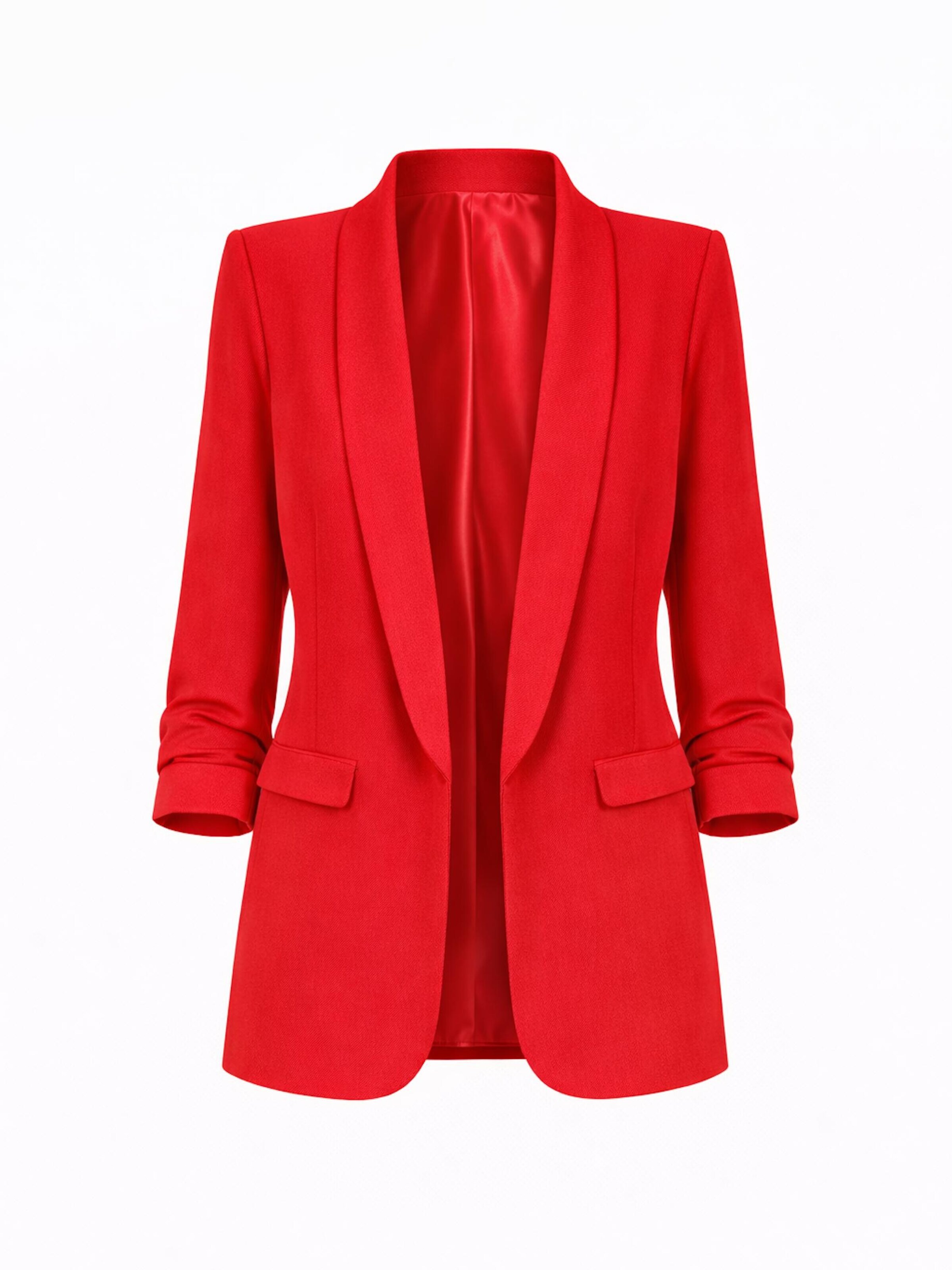 Worldclassca Blazer 'Damen Blazer 3/4 Arm mit Raffung'‌‌ in 36-40 in knallrot, Produktansicht