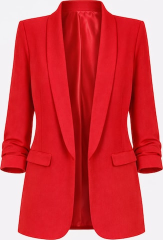 Worldclassca Blazer 'Damen Blazer 3/4 Arm mit Raffung' in Rot: Vorderseite