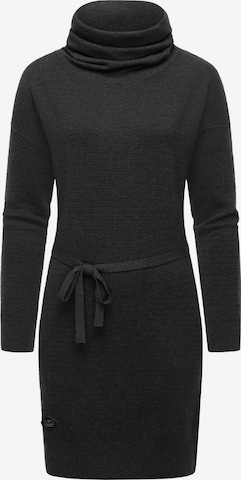 Ragwear Knitted dress 'Babett' in Grey: front
