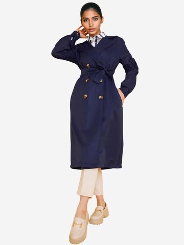 Bigdart Between-Seasons Coat in Blue: front