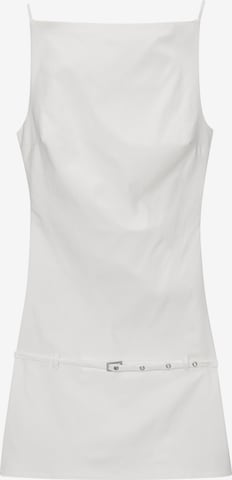 Pull&Bear Šaty – bílá: přední strana