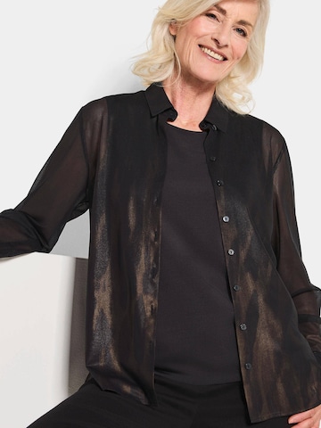 Goldner Bluse in Schwarz