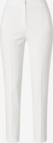 fashionshowcase Pleat-Front Pants 'Alessia' in White: front
