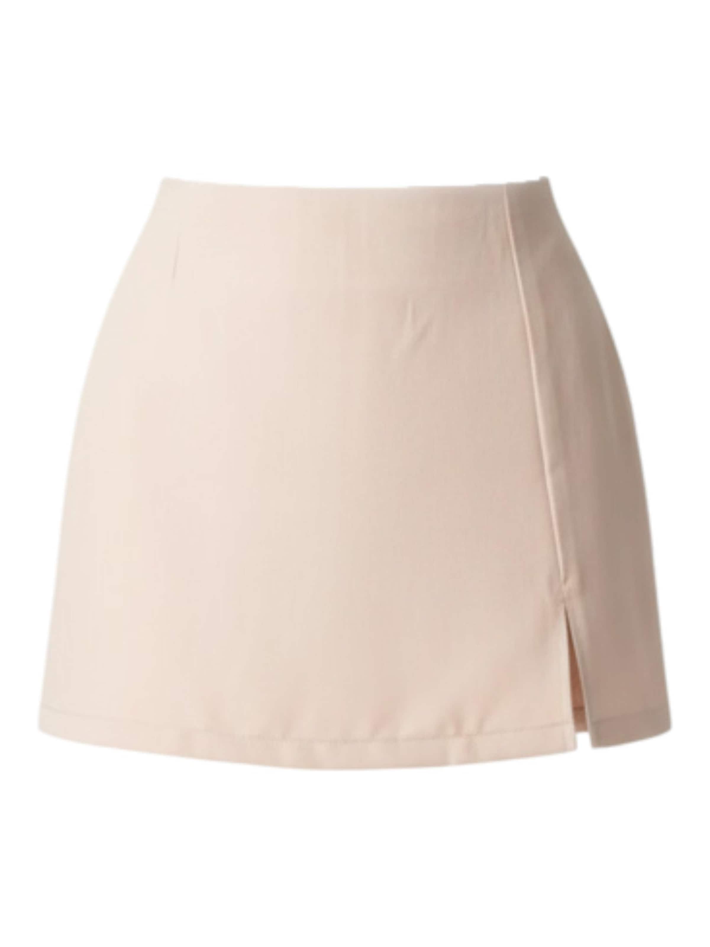 TEESHOPPEN Skirt 'Amina' in Beige: front