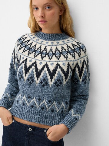 Bershka Svetr – modrá